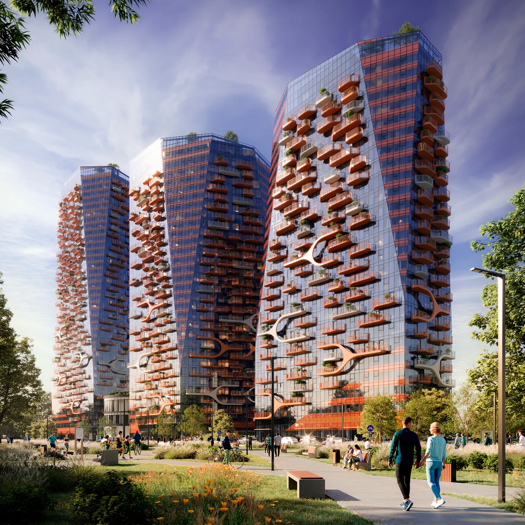 Sen̓áḵw tower buildings